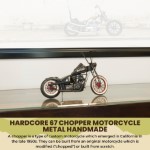 AJ113 Hardcore 67 Chopper Motorcycle Metal Handmade 